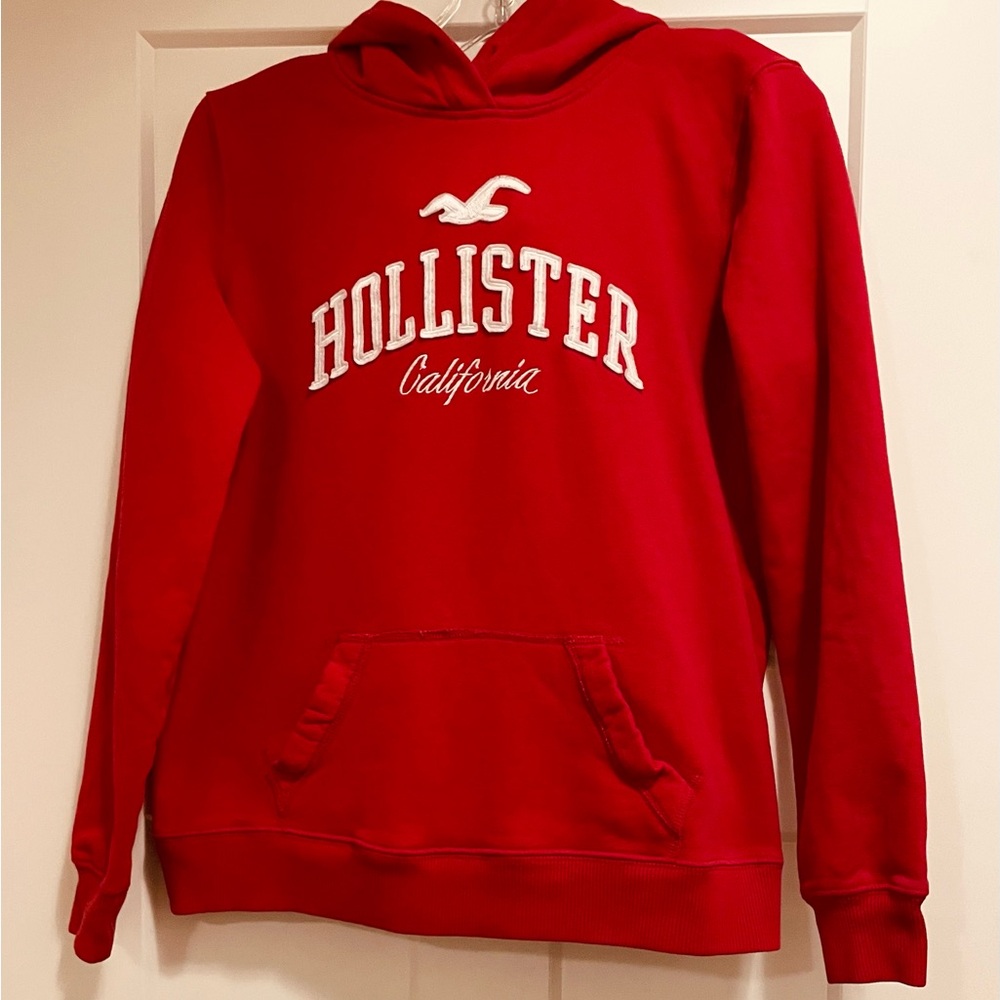 Hollister Red Pullover Hoodie
